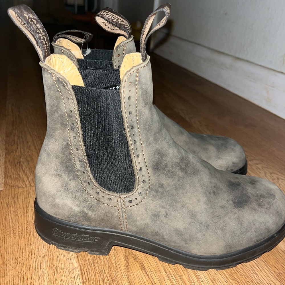 Blundstone Unisex Gray Chelsea Boots